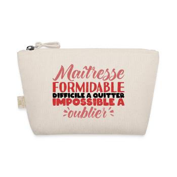 Maîtresse d'école Cadeau école fin d'année - Trousse biologique - nature - Devant