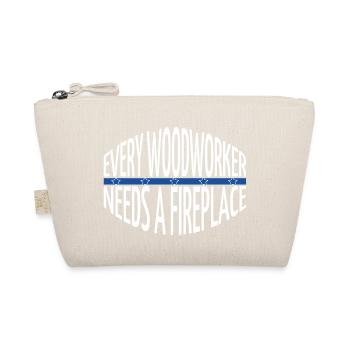 chainsaw grab birthday present carpenter joke joke - Organic Pouch - nature - Front