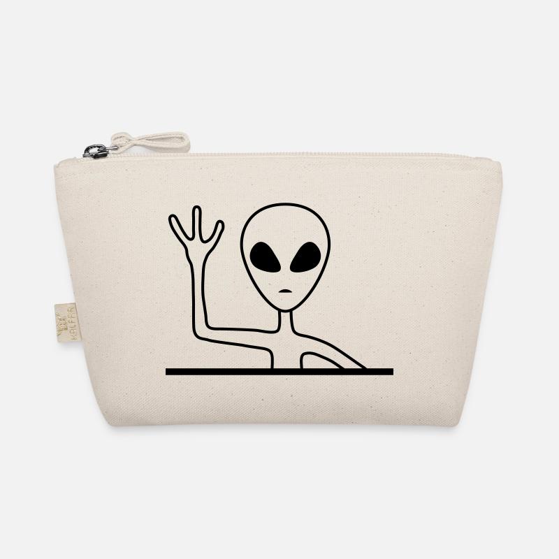 Freundliches Graues Männchen Alien Bio-Täschchen