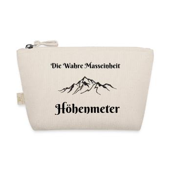 die wahre Masseinheit Höhenmeter - Bio-Täschchen - Natur - Vorne