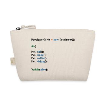 Developer Graphic Coder Programmer Computer Geek P - Bio-Täschchen - Natur - Vorne
