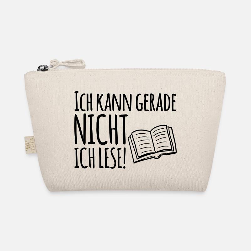 Ich kann gerade nicht. Ich Lese - Buch Lesen - Bio-Täschchen - Natur