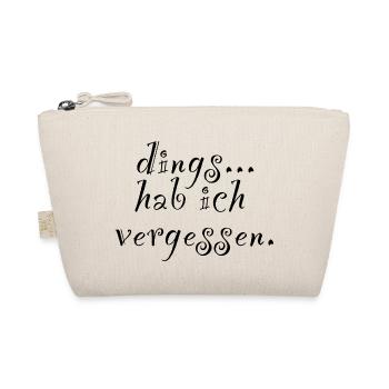 lustiger Spruch Schrift verrgessen Sommer Sonne - Bio-Täschchen - Natur - Vorne