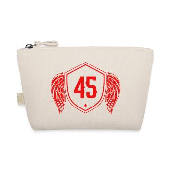 45 Zahl Wappen - Bio-Täschchen - Natur - Vorne