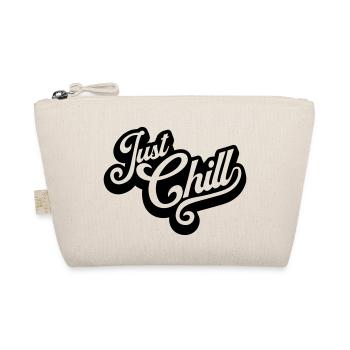 Just Chill Text Logo - Organic Pouch - nature - Front