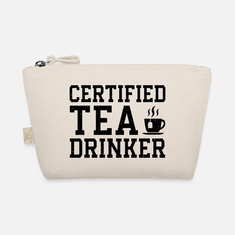Certified Tea Drinker Tea Lover Drinking Tea Cup O Bio-Täschchen