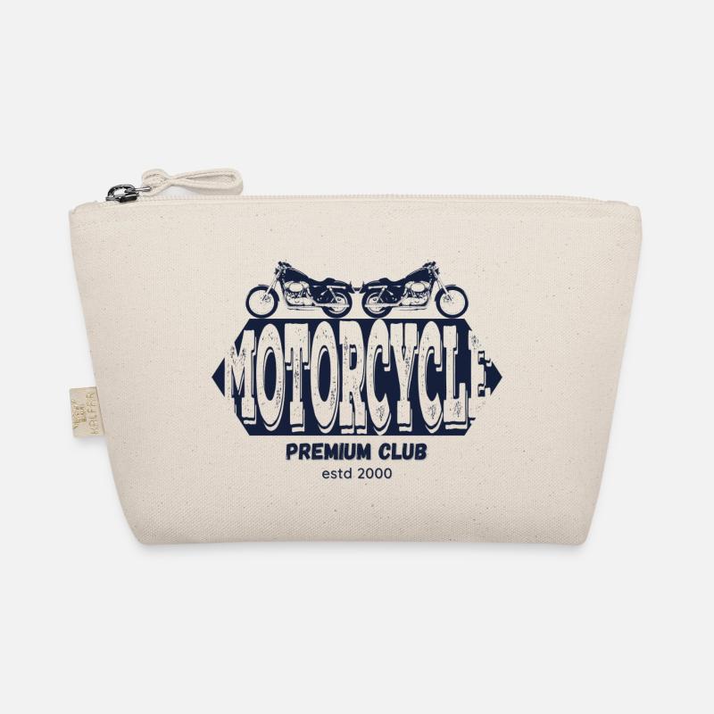 Vintage Style Biker - Bio-Täschchen - Natur