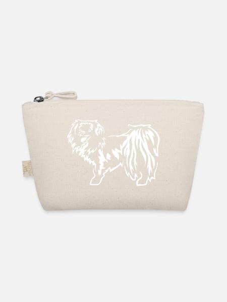 Tibet Spaniel "Black Edition" - Bio-Täschchen - Natur