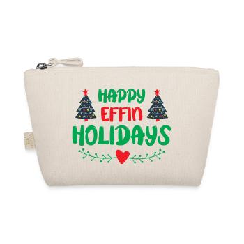 Happy effin Holidays - humour noël - Trousse biologique - nature - Devant