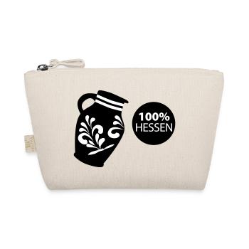 Bembel 100% HESSEN #FFM #BembelDesign #069 - Bio-Täschchen - Natur - Vorne
