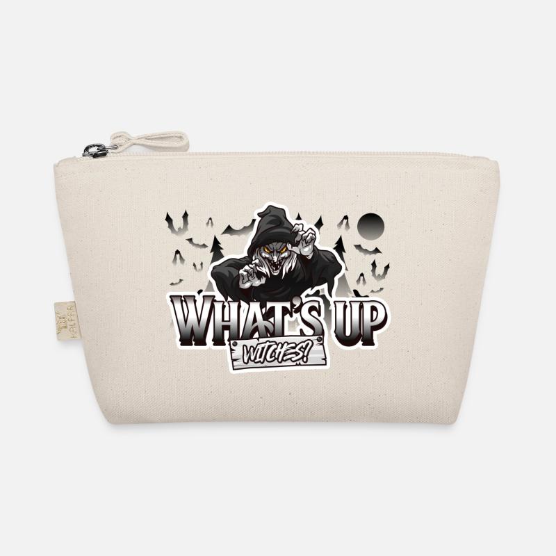halloween witch with funny saying - Organic Pouch - nature
