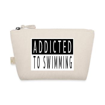 Funny Swimming Tshirts Swimmers Geek Quote - Organic Pouch - nature - Front