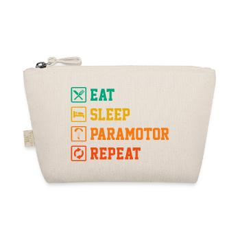 Eat Sleep Paramotor Repeat Paragliding Parachute P - Bio-Täschchen - Natur - Vorne