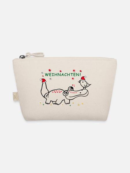 Weihnachten, merry christmas - Bio-Täschchen - Natur