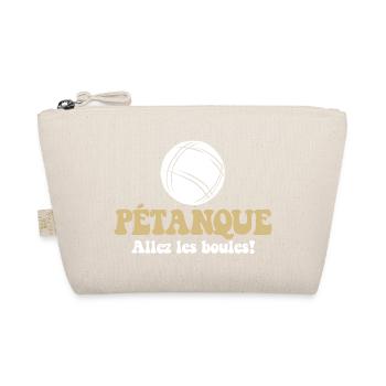 3 Boulekugeln für Bouler Boulekugel Petanque Boule - Bio-Täschchen - Natur - Vorne