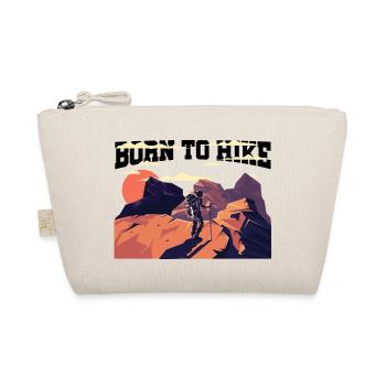 Born To Hike Trekking Mountaineering Hiking Hiker - Bio-Täschchen - Natur - Vorne