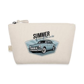 Swedish Classic Car // Illustration - Bio-Täschchen - Natur - Vorne