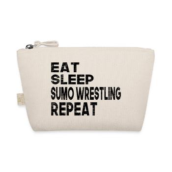 Eat Sleep Sumo Wrestling Repeat - Organic Pouch - nature - Front