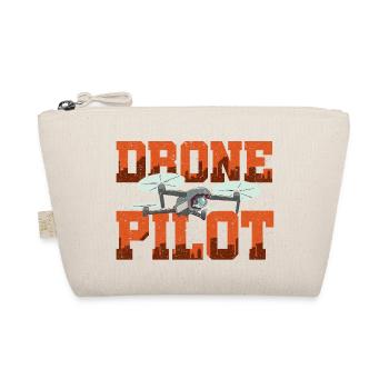 Pilot Graphic Drone Flying Quadcopter Pilot RC Dro - Organic Pouch - nature - Front