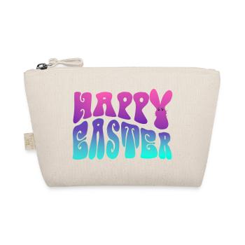Happy Easter lettering - Organic Pouch - nature - Front