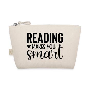 Reading Makes You Smart - Organic Pouch - nature - Front