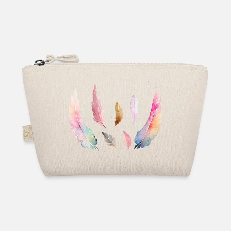 Coloured watercolour plumage Organic Pouch
