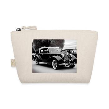 Véhicule vintage des années 50, noir et blanc, génératif - Trousse biologique - nature - Devant