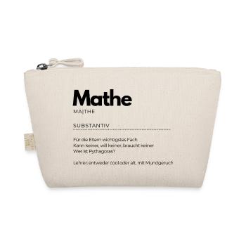 Definition "Mathe" - Bio-Täschchen - Natur - Vorne