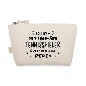 Tennis Lustiger Spruch Fun Tennisspieler Geschenk - Bio-Täschchen - Natur - Vorne