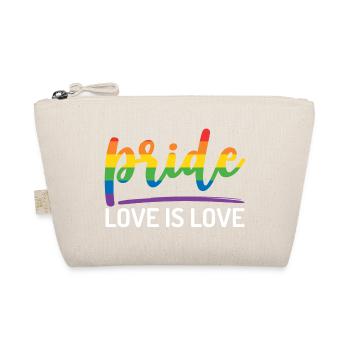 LGBTQ+ Pride. Love is Love. - Organic Pouch - nature - Front