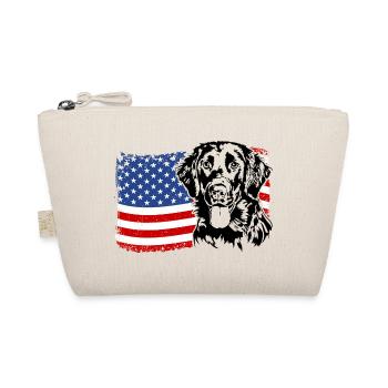 Retriever America Flag Dogs à poil plat Wilsigns - Trousse biologique - nature - Devant