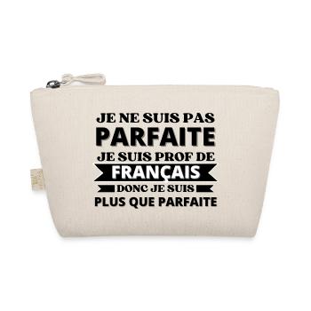 Cadeau Professeure de français Femme - Trousse biologique - nature - Devant