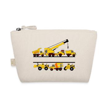Work cars with nameplate - Organic Pouch - nature - Front
