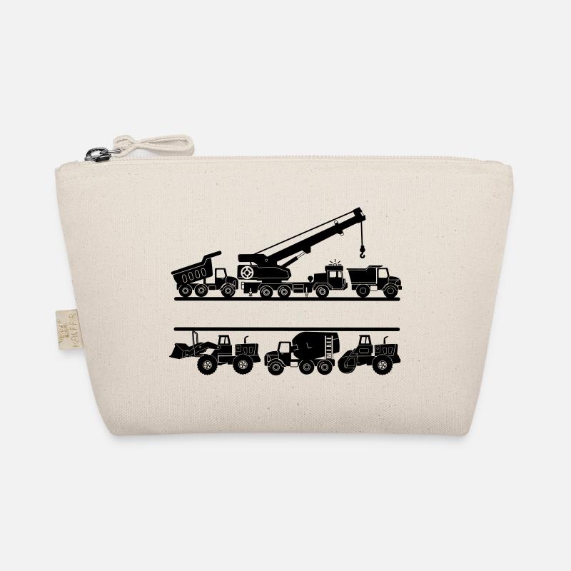 Routes et voitures de construction avec plaque signalétique Trousse biologique