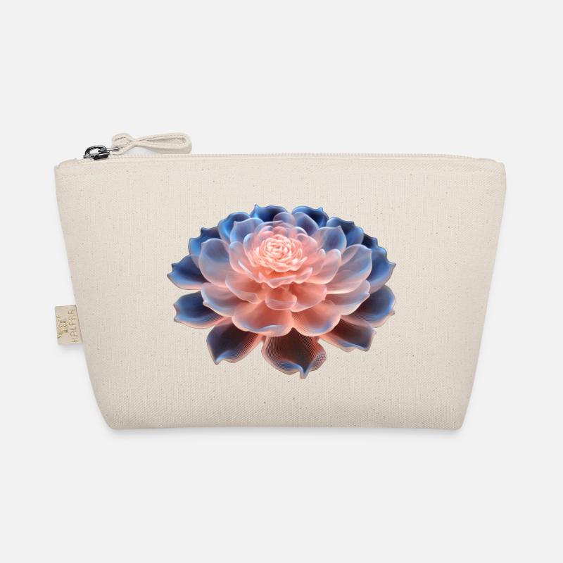 3D-Blume - Bio-Täschchen - Natur