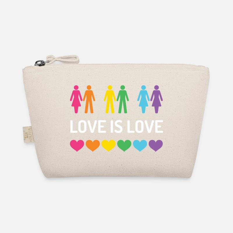 Pride Month LGBT - Liebe ist Liebe - Bio-Täschchen - Natur