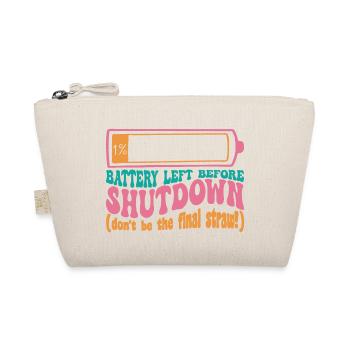 Un pourcent de batterie avant le shutdown - Trousse biologique - nature - Devant