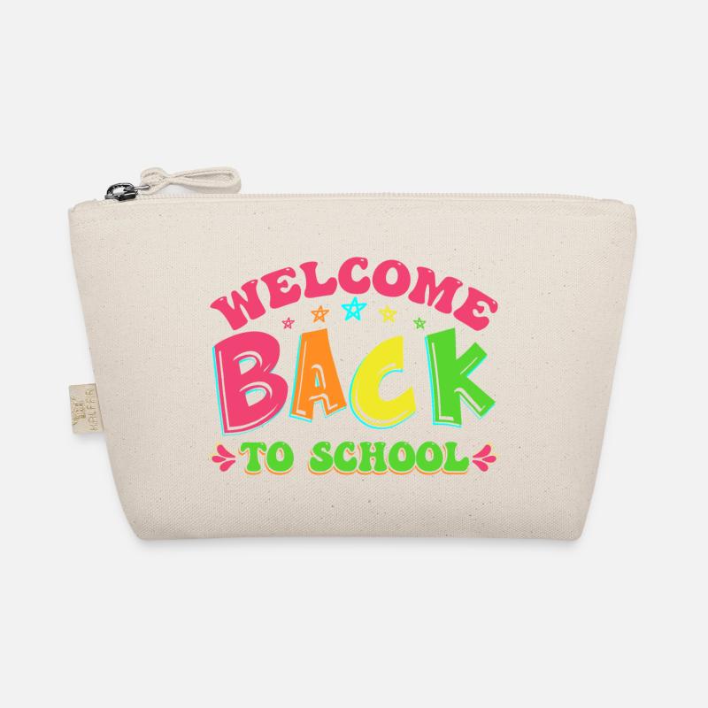 Welcome back to school, Schulbeginn Schulstart Fun Bio-Täschchen