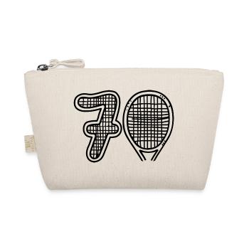 Tennis - Happy Birthday 70 - Organic Pouch - nature - Front