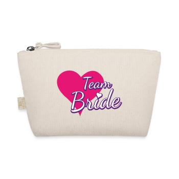 Team Bride Heart - Organic Pouch - nature - Front