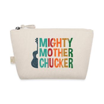 Mighty Mother Chucker on Ukulele colorful - Organic Pouch - nature - Front