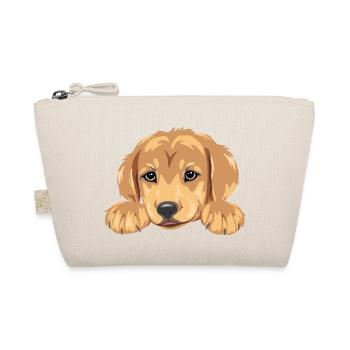 Niedlicher Golden Retriever Welpenkopf - Bio-Täschchen - Natur - Vorne