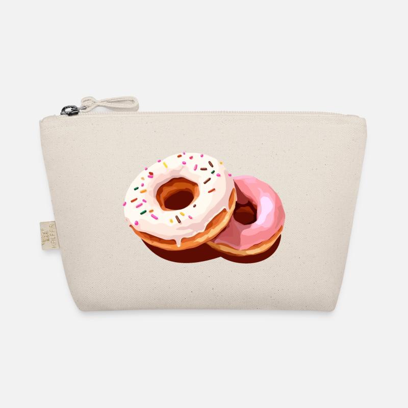 Bunter Donut-Print auf Freizeitkleidung Bio-Täschchen