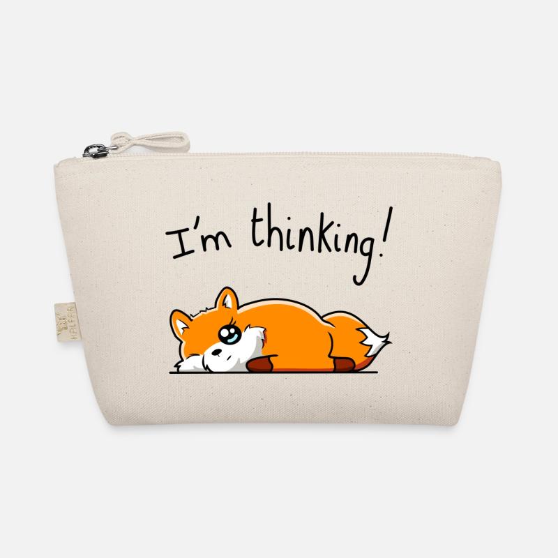 Ich denke ( Fox ) - Bio-Täschchen - Natur