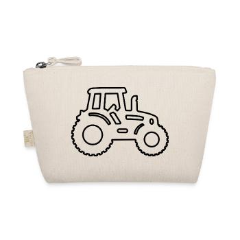 Trecker / Traktor Kontur - Bio-Täschchen - Natur - Vorne