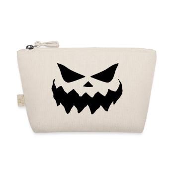 Halloween Kostüm Halloween Gesicht T-shirt - Bio-Täschchen - Natur - Vorne