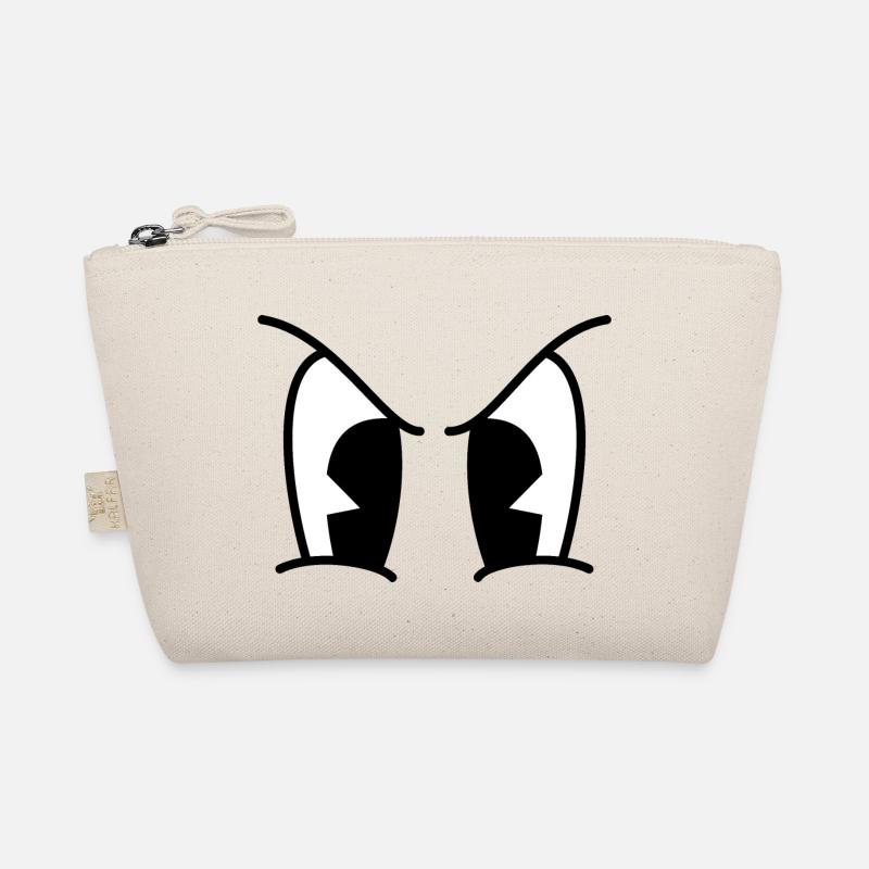 Angry Eyes - Bio-Täschchen - Natur
