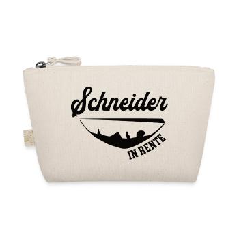 Schneider Rente Ruhestand Rentner Designer Mode - Bio-Täschchen - Natur - Vorne