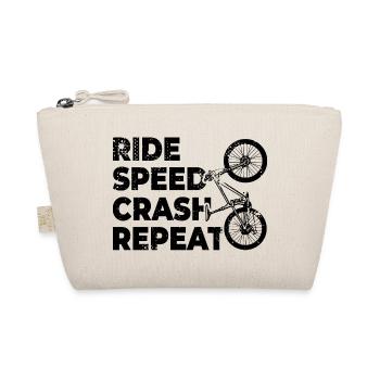 Funny mountain bike saying - Organic Pouch - nature - Front