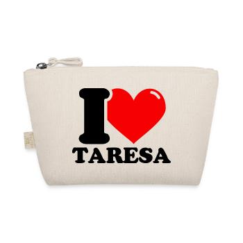 I love taresa First name - Organic Pouch - nature - Front